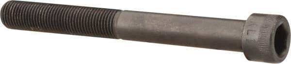 Made in USA - 3/8-24 UNF Hex Socket Drive, Socket Cap Screw - Alloy Steel, Black Oxide Finish, Partially Threaded, 3-1/2" Length Under Head - Industrial Tool & Supply
