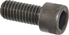 Made in USA - 7/16-14 UNC Hex Socket Drive, Socket Cap Screw - Alloy Steel, Black Oxide Finish, Fully Threaded, 1" Length Under Head - Industrial Tool & Supply