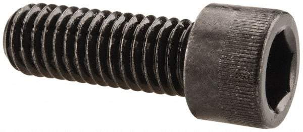 Made in USA - 7/16-14 UNC Hex Socket Drive, Socket Cap Screw - Alloy Steel, Black Oxide Finish, Fully Threaded, 1-1/4" Length Under Head - Industrial Tool & Supply