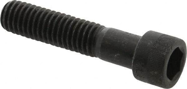 Made in USA - 7/16-14 UNC Hex Socket Drive, Socket Cap Screw - Alloy Steel, Black Oxide Finish, Partially Threaded, 2" Length Under Head - Industrial Tool & Supply