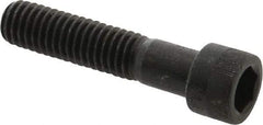 Made in USA - 7/16-14 UNC Hex Socket Drive, Socket Cap Screw - Alloy Steel, Black Oxide Finish, Partially Threaded, 2" Length Under Head - Industrial Tool & Supply