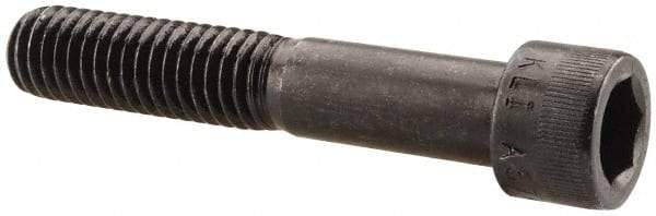 Made in USA - 7/16-14 UNC Hex Socket Drive, Socket Cap Screw - Alloy Steel, Black Oxide Finish, Partially Threaded, 2-1/2" Length Under Head - Industrial Tool & Supply