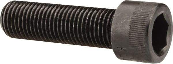 Made in USA - 7/16-20 UNF Hex Socket Drive, Socket Cap Screw - Alloy Steel, Black Oxide Finish, Fully Threaded, 1-1/2" Length Under Head - Industrial Tool & Supply
