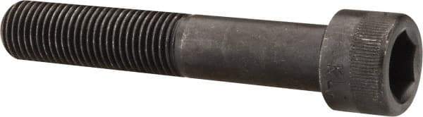 Made in USA - 7/16-20 UNF Hex Socket Drive, Socket Cap Screw - Alloy Steel, Black Oxide Finish, Partially Threaded, 2-1/2" Length Under Head - Industrial Tool & Supply
