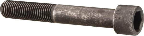 Made in USA - 7/16-20 UNF Hex Socket Drive, Socket Cap Screw - Alloy Steel, Black Oxide Finish, Partially Threaded, 3" Length Under Head - Industrial Tool & Supply