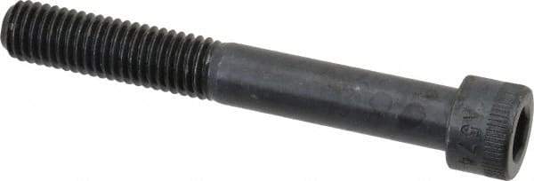 Made in USA - 1/2-13 UNC Hex Socket Drive, Socket Cap Screw - Alloy Steel, Black Oxide Finish, Partially Threaded, 3-3/4" Length Under Head - Industrial Tool & Supply