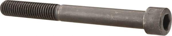 Made in USA - 1/2-13 UNC Hex Socket Drive, Socket Cap Screw - Alloy Steel, Black Oxide Finish, Partially Threaded, 4-3/4" Length Under Head - Industrial Tool & Supply