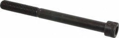 Made in USA - 1/2-13 UNC Hex Socket Drive, Socket Cap Screw - Alloy Steel, Black Oxide Finish, Partially Threaded, 5-1/2" Length Under Head - Industrial Tool & Supply