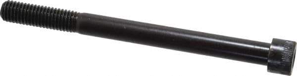 Made in USA - 1/2-13 UNC Hex Socket Drive, Socket Cap Screw - Alloy Steel, Black Oxide Finish, Partially Threaded, 6" Length Under Head - Industrial Tool & Supply