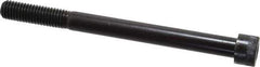 Made in USA - 1/2-13 UNC Hex Socket Drive, Socket Cap Screw - Alloy Steel, Black Oxide Finish, Partially Threaded, 6" Length Under Head - Industrial Tool & Supply