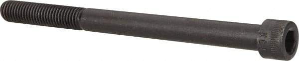 Made in USA - 1/2-13 UNC Hex Socket Drive, Socket Cap Screw - Alloy Steel, Black Oxide Finish, Partially Threaded, 6-1/2" Length Under Head - Industrial Tool & Supply