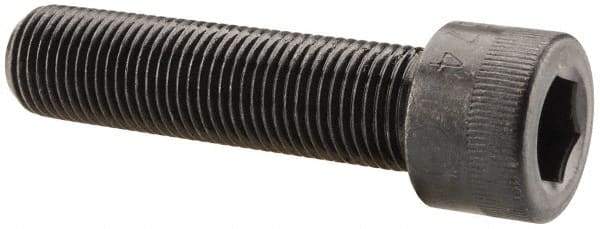 Made in USA - 1/2-20 UNF Hex Socket Drive, Socket Cap Screw - Alloy Steel, Black Oxide Finish, Fully Threaded, 2" Length Under Head - Industrial Tool & Supply