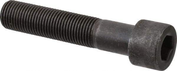 Made in USA - 1/2-20 UNF Hex Socket Drive, Socket Cap Screw - Alloy Steel, Black Oxide Finish, Partially Threaded, 2-1/2" Length Under Head - Industrial Tool & Supply