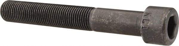Made in USA - 1/2-20 UNF Hex Socket Drive, Socket Cap Screw - Alloy Steel, Black Oxide Finish, Partially Threaded, 3-1/2" Length Under Head - Industrial Tool & Supply