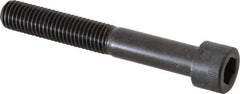 Made in USA - 5/8-11 UNC Hex Socket Drive, Socket Cap Screw - Alloy Steel, Black Oxide Finish, Partially Threaded, 4-1/2" Length Under Head - Industrial Tool & Supply