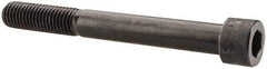 Made in USA - 5/8-11 UNC Hex Socket Drive, Socket Cap Screw - Alloy Steel, Black Oxide Finish, Partially Threaded, 5-1/2" Length Under Head - Industrial Tool & Supply