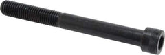 Made in USA - 5/8-11 UNC Hex Socket Drive, Socket Cap Screw - Alloy Steel, Black Oxide Finish, Partially Threaded, 6" Length Under Head - Industrial Tool & Supply