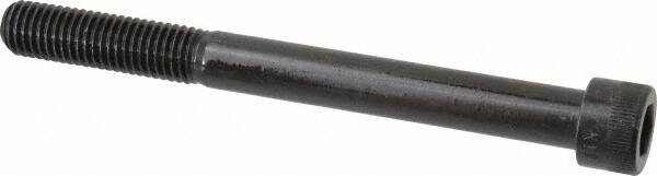 Made in USA - 5/8-11 UNC Hex Socket Drive, Socket Cap Screw - Alloy Steel, Black Oxide Finish, Partially Threaded, 6-1/2" Length Under Head - Industrial Tool & Supply