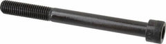 Made in USA - 5/8-11 UNC Hex Socket Drive, Socket Cap Screw - Alloy Steel, Black Oxide Finish, Partially Threaded, 6-1/2" Length Under Head - Industrial Tool & Supply