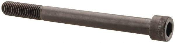 Made in USA - 5/8-11 UNC Hex Socket Drive, Socket Cap Screw - Alloy Steel, Black Oxide Finish, Partially Threaded, 7" Length Under Head - Industrial Tool & Supply