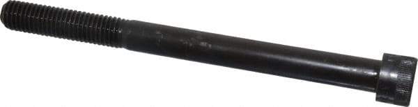 Made in USA - 5/8-11 UNC Hex Socket Drive, Socket Cap Screw - Alloy Steel, Black Oxide Finish, Partially Threaded, 7-1/2" Length Under Head - Industrial Tool & Supply