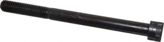 Made in USA - 5/8-11 UNC Hex Socket Drive, Socket Cap Screw - Alloy Steel, Black Oxide Finish, Partially Threaded, 7-1/2" Length Under Head - Industrial Tool & Supply