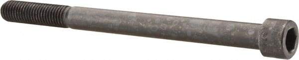 Made in USA - 5/8-11 UNC Hex Socket Drive, Socket Cap Screw - Alloy Steel, Black Oxide Finish, Partially Threaded, 8" Length Under Head - Industrial Tool & Supply
