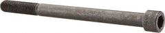 Made in USA - 5/8-11 UNC Hex Socket Drive, Socket Cap Screw - Alloy Steel, Black Oxide Finish, Partially Threaded, 8" Length Under Head - Industrial Tool & Supply
