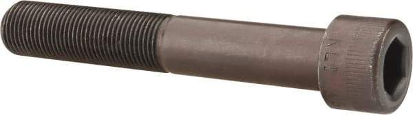 Made in USA - 5/8-18 UNF Hex Socket Drive, Socket Cap Screw - Alloy Steel, Black Oxide Finish, Partially Threaded, 4" Length Under Head - Industrial Tool & Supply