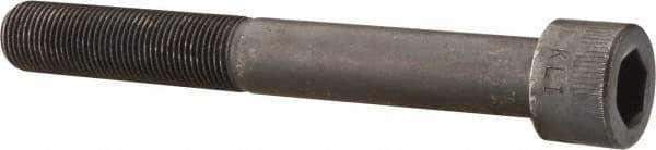 Made in USA - 5/8-18 UNF Hex Socket Drive, Socket Cap Screw - Alloy Steel, Black Oxide Finish, Partially Threaded, 5" Length Under Head - Industrial Tool & Supply