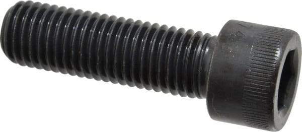 Made in USA - 3/4-10 UNC Hex Socket Drive, Socket Cap Screw - Alloy Steel, Black Oxide Finish, Fully Threaded, 2-1/2" Length Under Head - Industrial Tool & Supply
