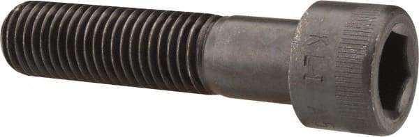 Made in USA - 3/4-10 UNC Hex Socket Drive, Socket Cap Screw - Alloy Steel, Black Oxide Finish, Partially Threaded, 3-1/4" Length Under Head - Industrial Tool & Supply