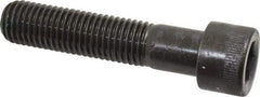 Made in USA - 3/4-10 UNC Hex Socket Drive, Socket Cap Screw - Alloy Steel, Black Oxide Finish, Partially Threaded, 3-1/2" Length Under Head - Industrial Tool & Supply