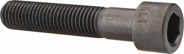 Made in USA - 3/4-10 UNC Hex Socket Drive, Socket Cap Screw - Alloy Steel, Black Oxide Finish, Partially Threaded, 3-3/4" Length Under Head - Industrial Tool & Supply