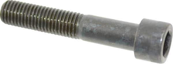 Made in USA - 3/4-10 UNC Hex Socket Drive, Socket Cap Screw - Alloy Steel, Black Oxide Finish, Partially Threaded, 4" Length Under Head - Industrial Tool & Supply