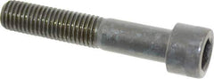 Made in USA - 3/4-10 UNC Hex Socket Drive, Socket Cap Screw - Alloy Steel, Black Oxide Finish, Partially Threaded, 4" Length Under Head - Industrial Tool & Supply