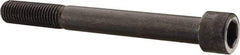 Made in USA - 3/4-10 UNC Hex Socket Drive, Socket Cap Screw - Alloy Steel, Black Oxide Finish, Partially Threaded, 7" Length Under Head - Industrial Tool & Supply