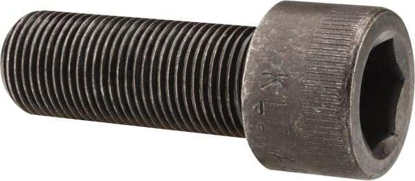 Made in USA - 3/4-16 UNF Hex Socket Drive, Socket Cap Screw - Alloy Steel, Black Oxide Finish, Fully Threaded, 2" Length Under Head - Industrial Tool & Supply
