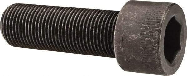 Made in USA - 3/4-16 UNF Hex Socket Drive, Socket Cap Screw - Alloy Steel, Black Oxide Finish, Fully Threaded, 2-1/4" Length Under Head - Industrial Tool & Supply