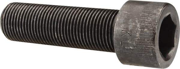 Made in USA - 3/4-16 UNF Hex Socket Drive, Socket Cap Screw - Alloy Steel, Black Oxide Finish, Fully Threaded, 2-1/2" Length Under Head - Industrial Tool & Supply