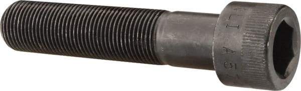 Made in USA - 3/4-16 UNF Hex Socket Drive, Socket Cap Screw - Alloy Steel, Black Oxide Finish, Partially Threaded, 3-1/2" Length Under Head - Industrial Tool & Supply