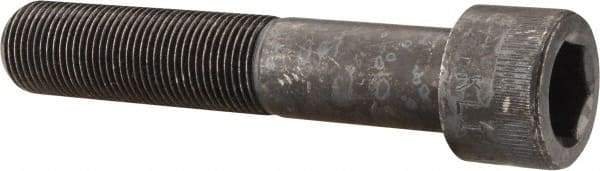 Made in USA - 3/4-16 UNF Hex Socket Drive, Socket Cap Screw - Alloy Steel, Black Oxide Finish, Partially Threaded, 4" Length Under Head - Industrial Tool & Supply