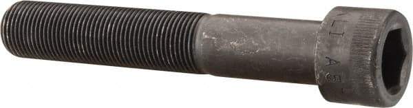 Made in USA - 3/4-16 UNF Hex Socket Drive, Socket Cap Screw - Alloy Steel, Black Oxide Finish, Partially Threaded, 4-1/2" Length Under Head - Industrial Tool & Supply