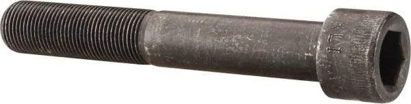 Made in USA - 3/4-16 UNF Hex Socket Drive, Socket Cap Screw - Alloy Steel, Black Oxide Finish, Partially Threaded, 5" Length Under Head - Industrial Tool & Supply