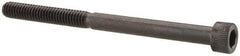 Made in USA - #8-32 UNC Hex Socket Drive, Socket Cap Screw - Alloy Steel, Black Oxide Finish, Partially Threaded, 2-1/4" Length Under Head - Industrial Tool & Supply