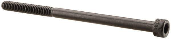 Made in USA - #8-32 UNC Hex Socket Drive, Socket Cap Screw - Alloy Steel, Black Oxide Finish, Partially Threaded, 2-3/4" Length Under Head - Industrial Tool & Supply