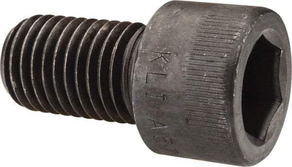 Made in USA - 7/8-9 UNC Hex Socket Drive, Socket Cap Screw - Alloy Steel, Black Oxide Finish, Fully Threaded, 1-1/2" Length Under Head - Industrial Tool & Supply