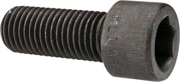 Made in USA - 7/8-9 UNC Hex Socket Drive, Socket Cap Screw - Alloy Steel, Black Oxide Finish, Fully Threaded, 2-1/4" Length Under Head - Industrial Tool & Supply
