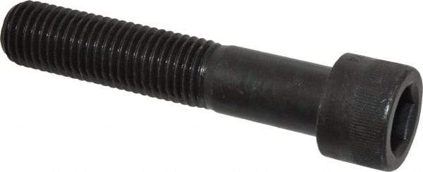 Made in USA - 7/8-9 UNC Hex Socket Drive, Socket Cap Screw - Alloy Steel, Black Oxide Finish, Partially Threaded, 4-1/2" Length Under Head - Industrial Tool & Supply