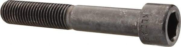Made in USA - 7/8-9 UNC Hex Socket Drive, Socket Cap Screw - Alloy Steel, Black Oxide Finish, Partially Threaded, 5-1/2" Length Under Head - Industrial Tool & Supply